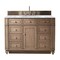 James Martin Vanities Bristol 48in Single Vanity, Whitewashed Walnut w/ 3 CM Carrara Marble Top 157-V48-WW-3CAR - alternate 1